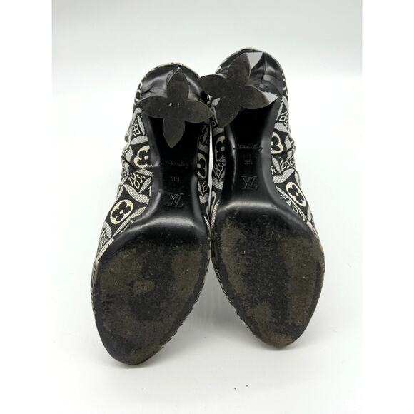 Louis Vuitton 1854 Monogram Ankle Heeled Boots *SIZE 39*2020 Collection - Picture 9 of 10